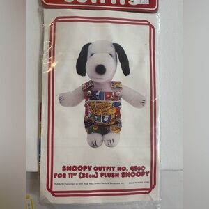 NIB vintage 1965 Snoopy Plush Outfit #4360 Bib Overalls
